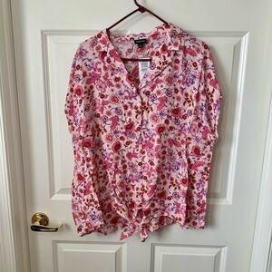 Torrid Challis Tie Front Dolman Top size 1X